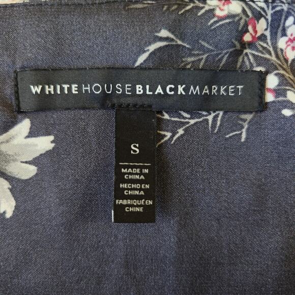 White House Black Market floral satin cami sz S - Picture 9 of 11